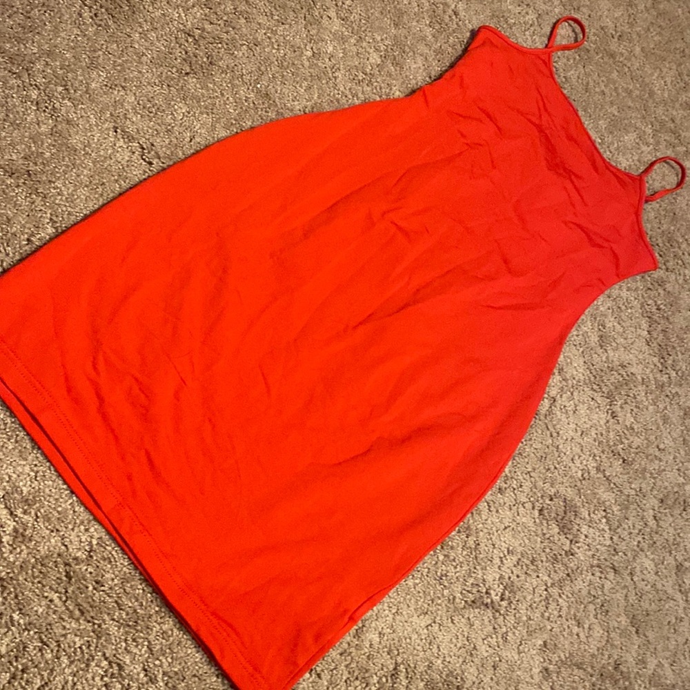 Womens bodycon tank dress Sz M new w/o tags medium RED valentine